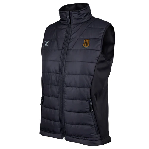Amesbury RFC Adult's Black Pro Ladies Body Warmer