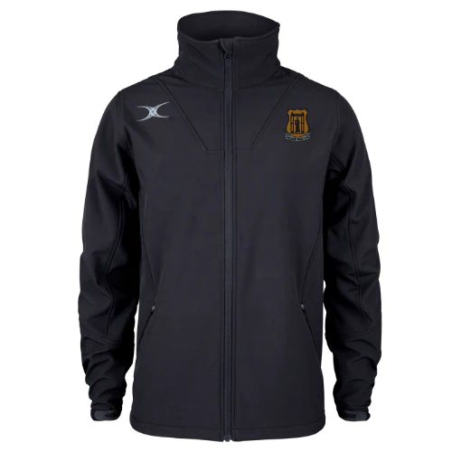 Amesbury RFC Adult's Black Pro Soft Shell Full Zip Jacket