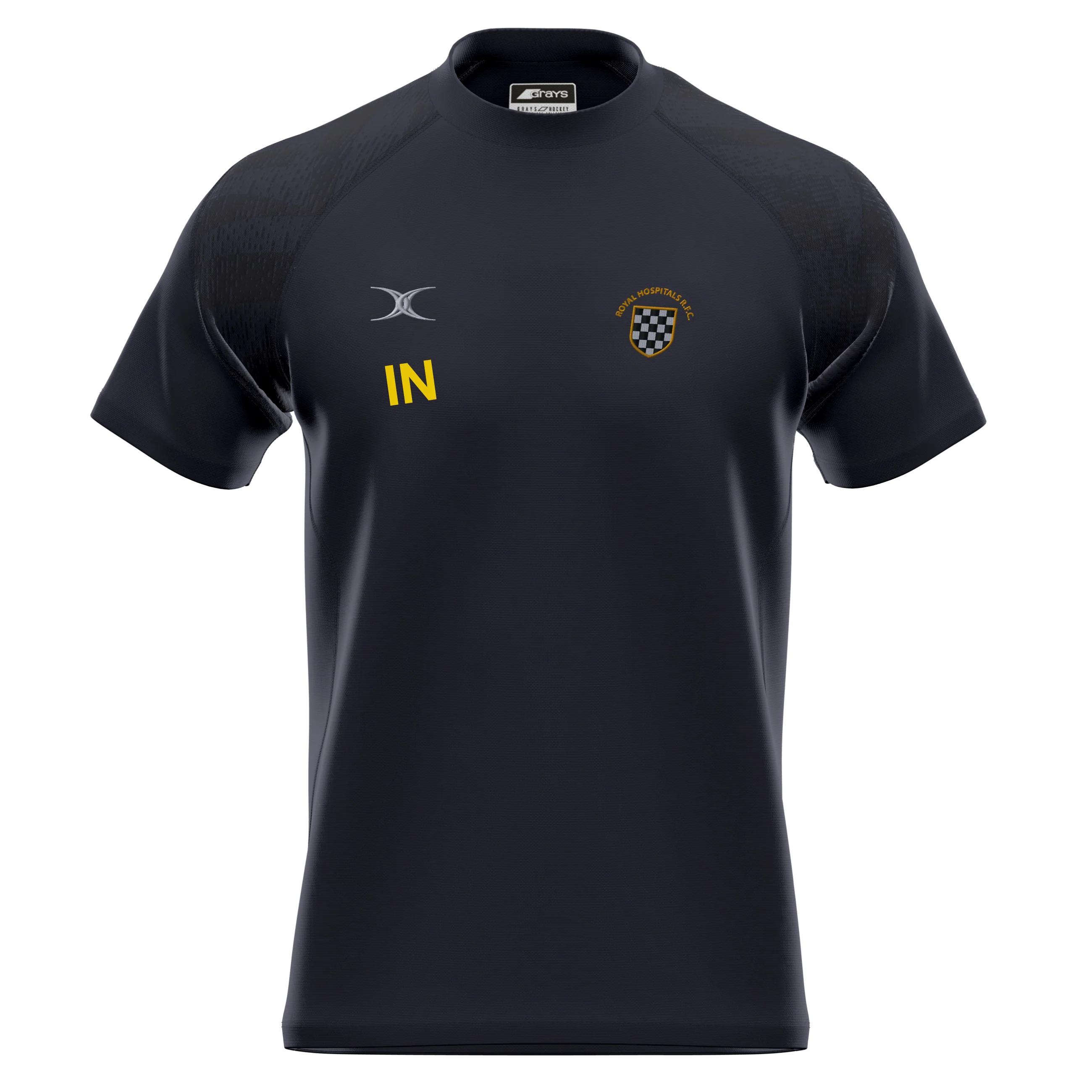 Barts and The London Rugby Football Club Senior's Black GTS S/S Shirt