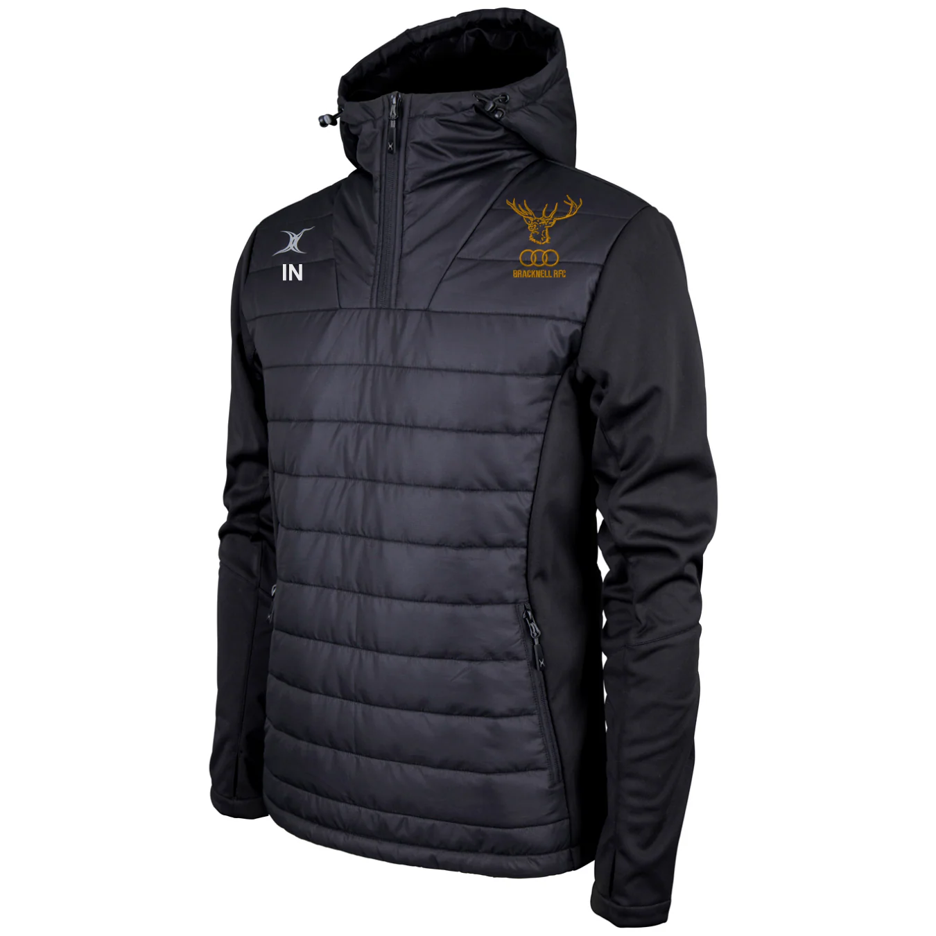 Bracknell RFC Senior's Black Pro Active Quater Zip Jacket
