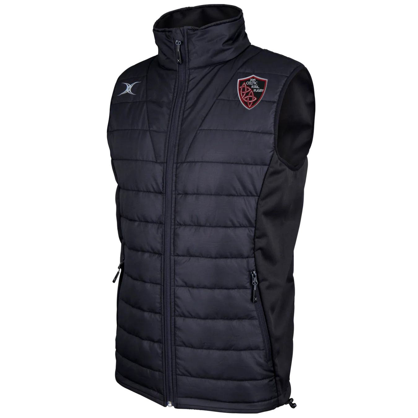 Celtic Rail RFC Senior's Black Pro Mens Body Warmer
