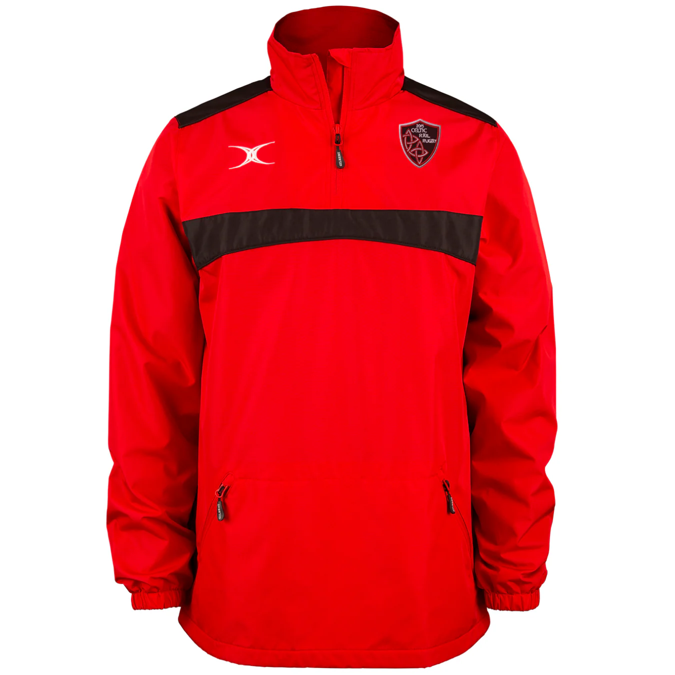 Celtic Rail RFC Senior's Red / Black Photon Mens 1-4 Zip Jacket
