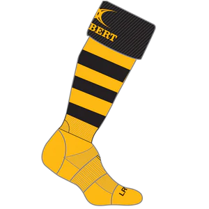 Crowthorne RFC Senior's Amber / Black Kryten II Socks