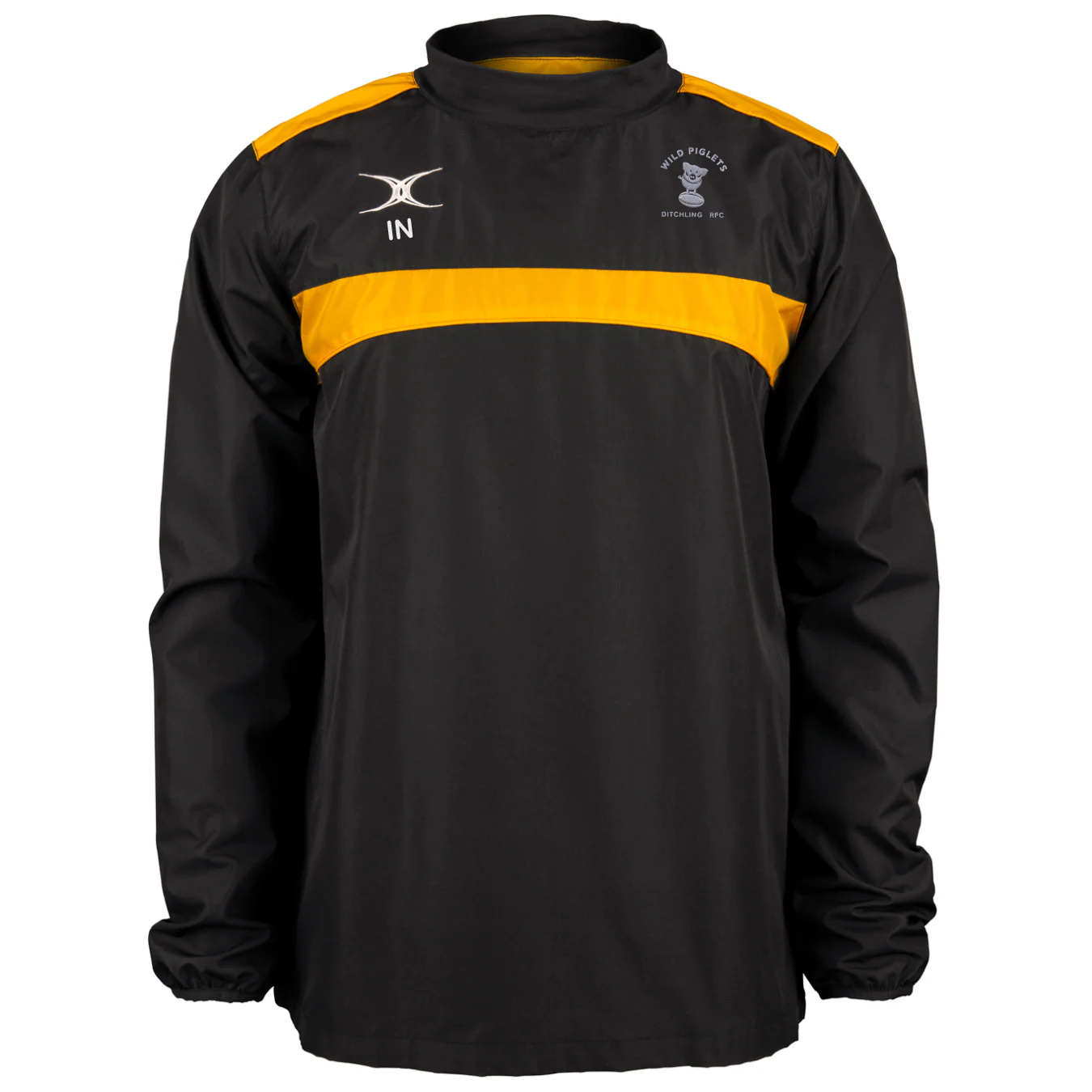 Ditchling RFC Senior's Black / Gold Photon Mens Warm Up Jacket