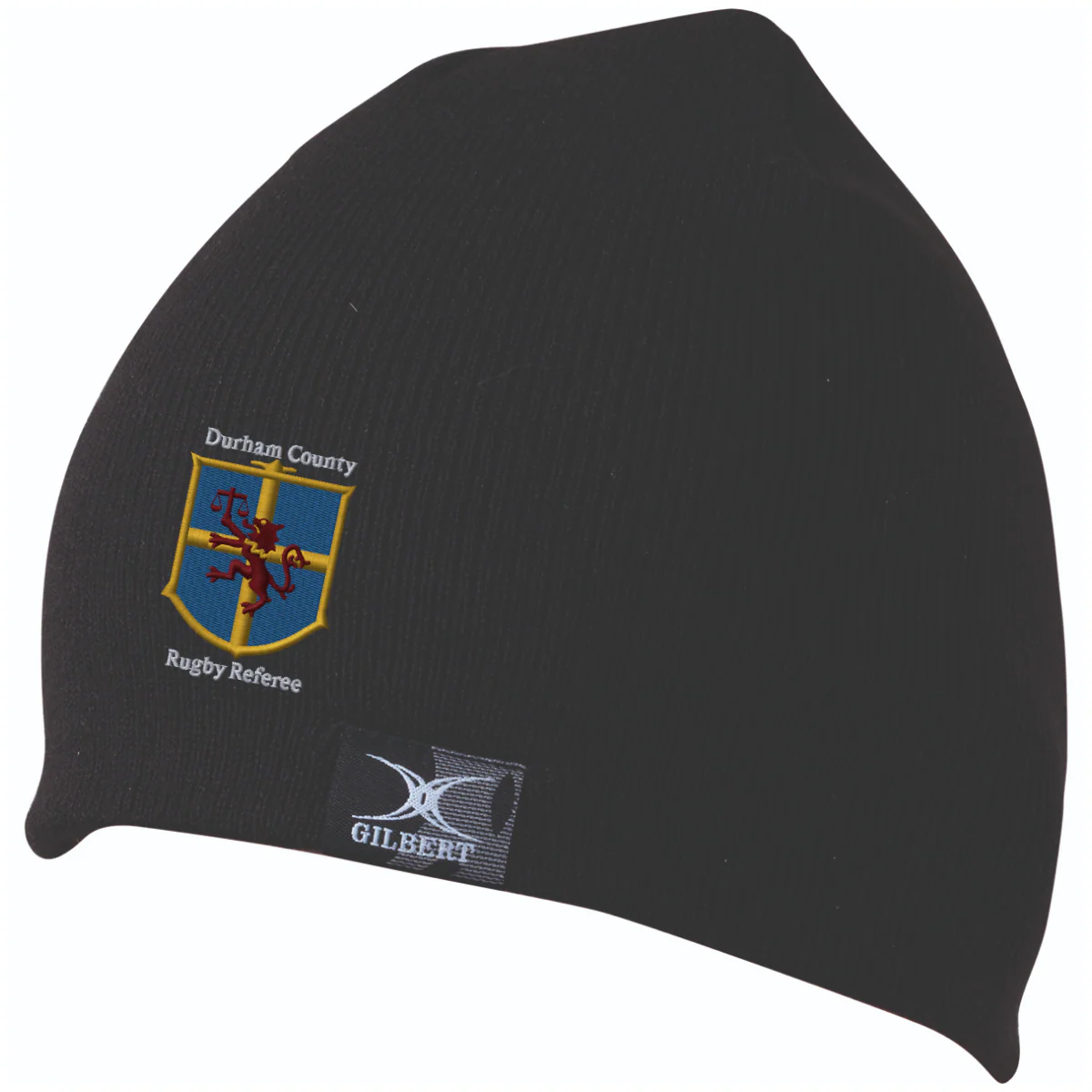 Durham County Rugby Referee 's Black Beanie Hat-Adult