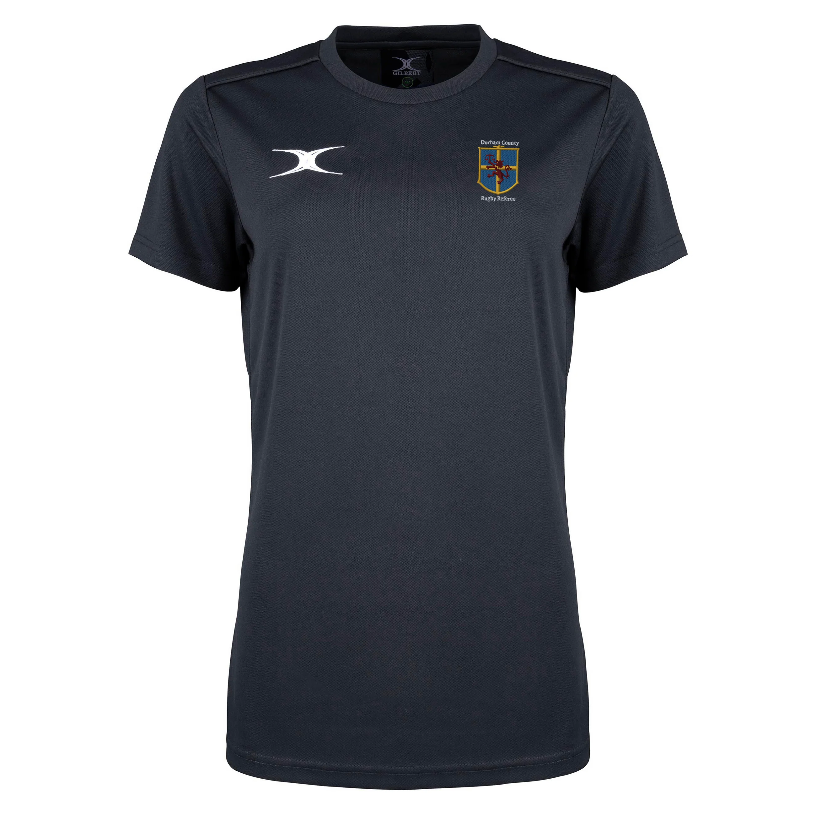 Durham County Rugby Referee Senior's Black Photon II S/S Tee Shirt