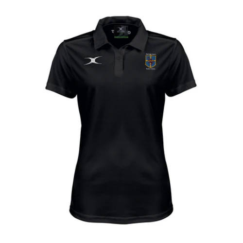 Durham County Rugby Referee Women's Black Photon II S/S Polo Shirt
