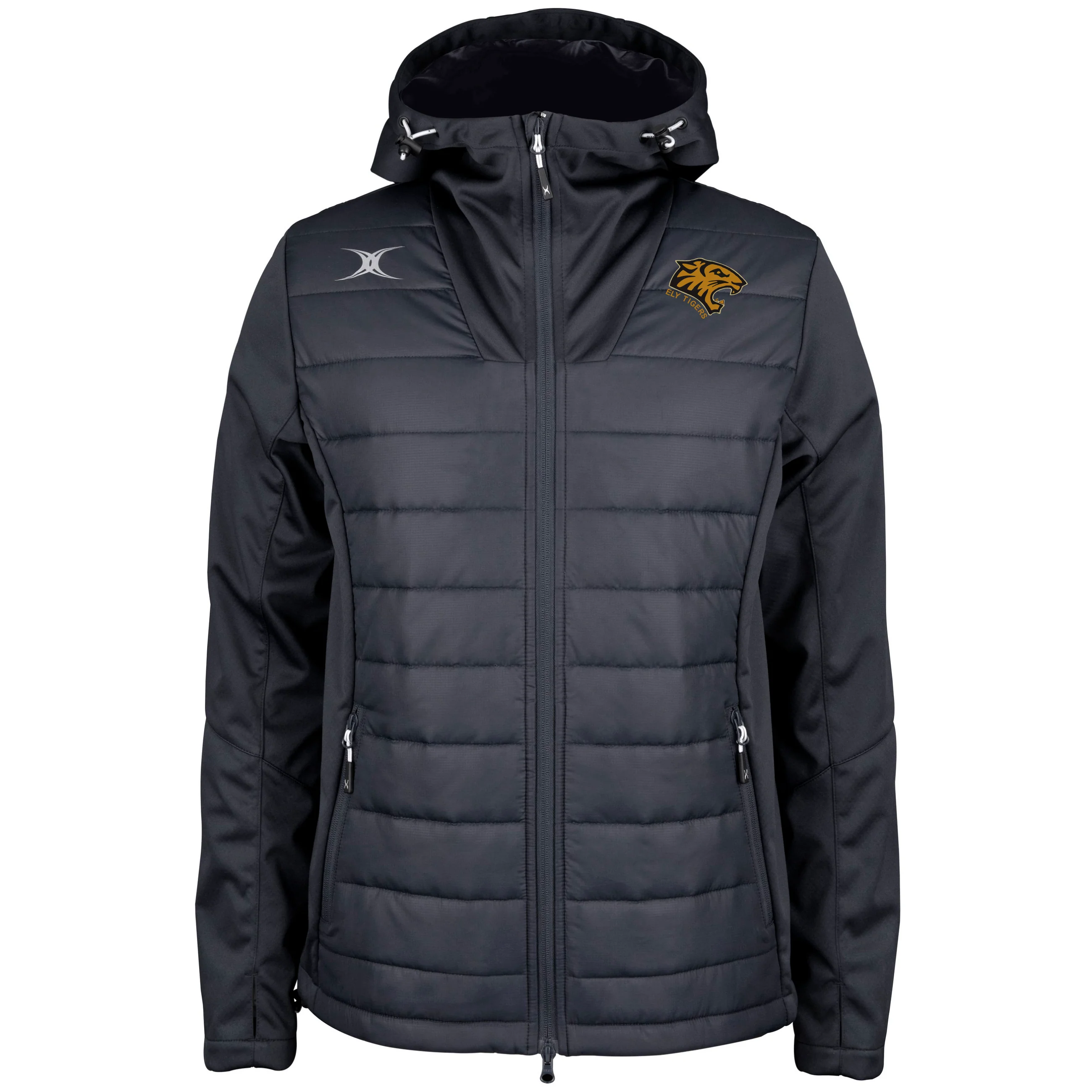 Ely Tigers RFC Senior's Black Pro Active Full Zip Jacket
