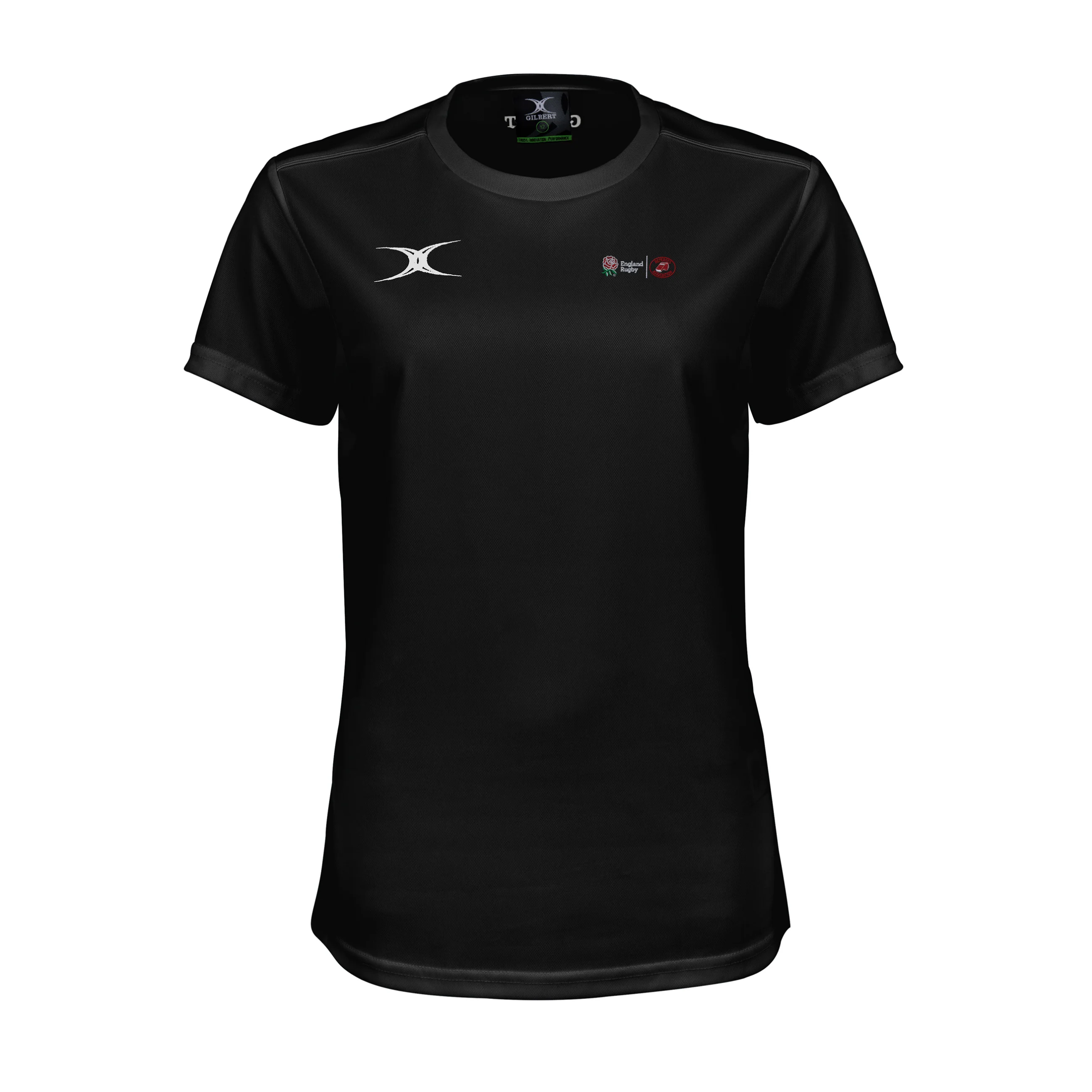 England Rugby Match Officials Women's Black Photon II Short Sleeve T-Shirt