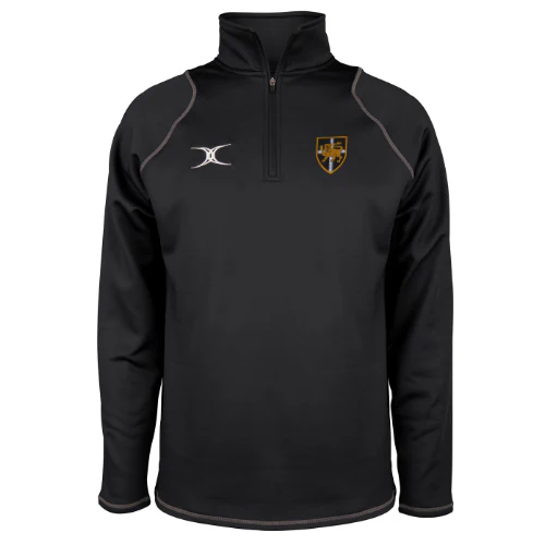 Esher RFC Men's Black Quest 1/4 Zip Fleece