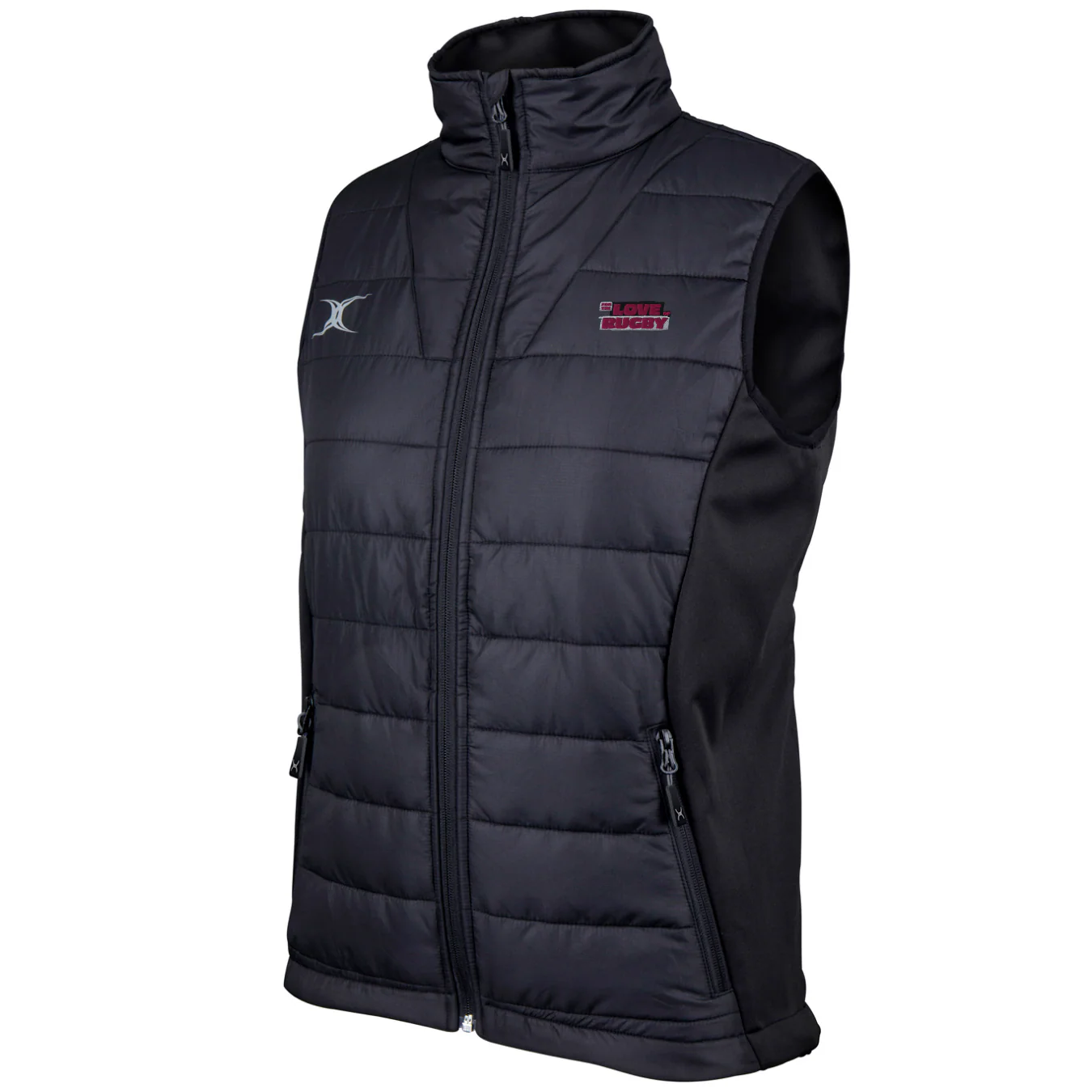 For The Love Of Rugby Women's Black Pro Ladies Body Warmer