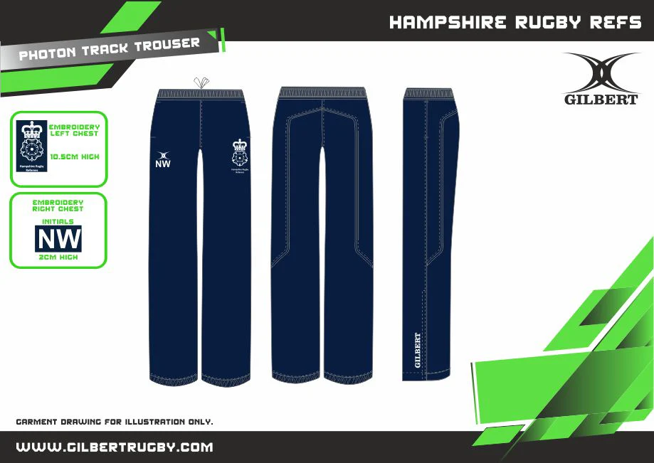 Hampshire Referees Adult's Dark Navy Mens Photon Trousers - Image 2