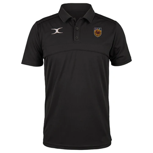 Harrogate RUFC Adult's Black Photon II S/S Polo Shirt