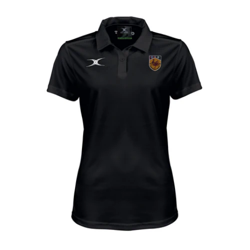 Harrogate RUFC Ladies Black Photon II S/S Polo Shirt