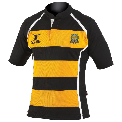 LLandaff North RFC Adult's Black / Amber Xact II Hooped Shirt