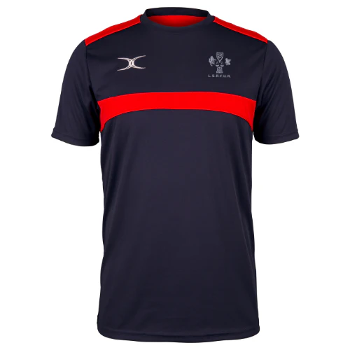 London Society Rugby Union Referees Adult's Dark Navy / Red Photon Tee Navy/Red
