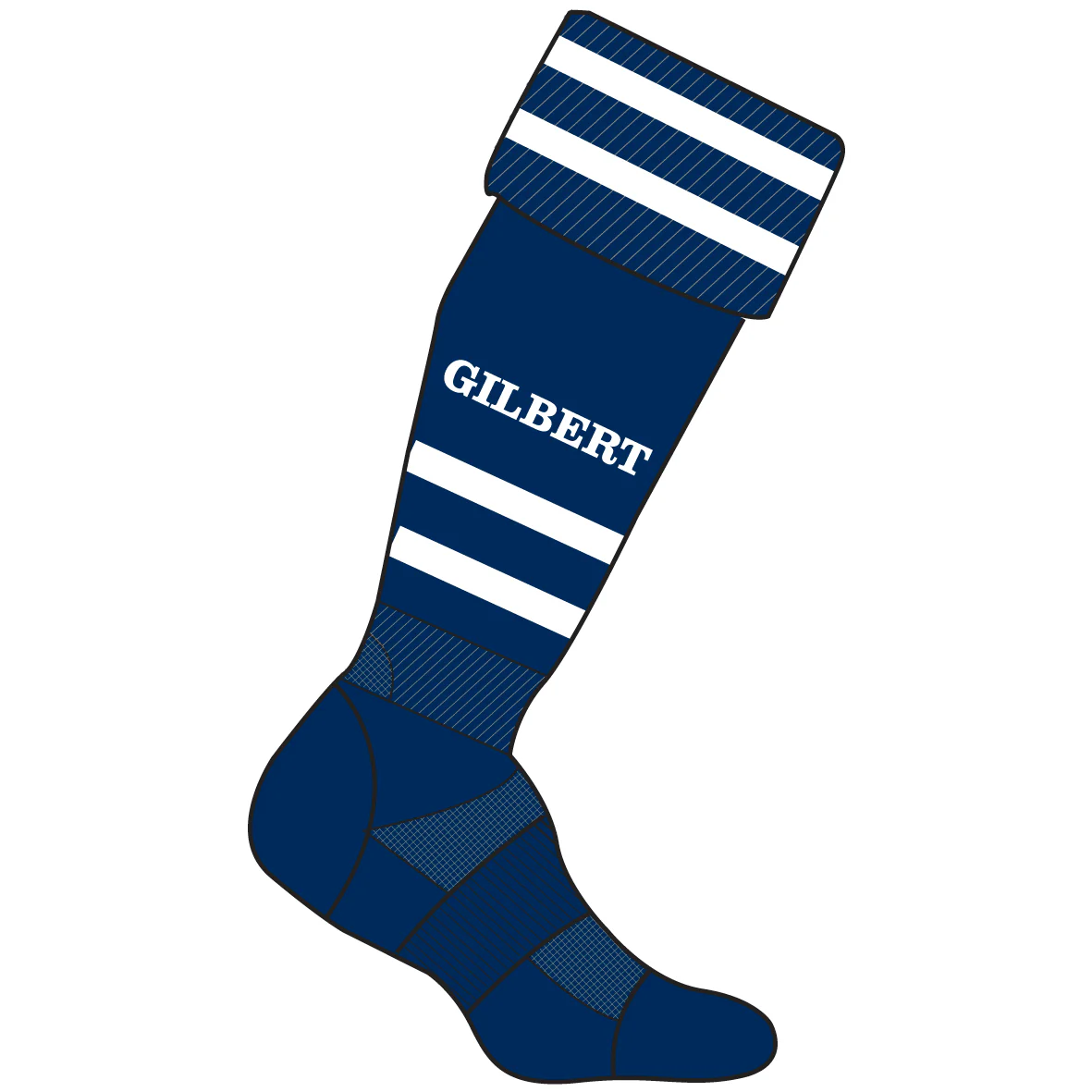 Murrayfield Wanderers FC Child's Dark Navy Training Socks-Navy - Image 2