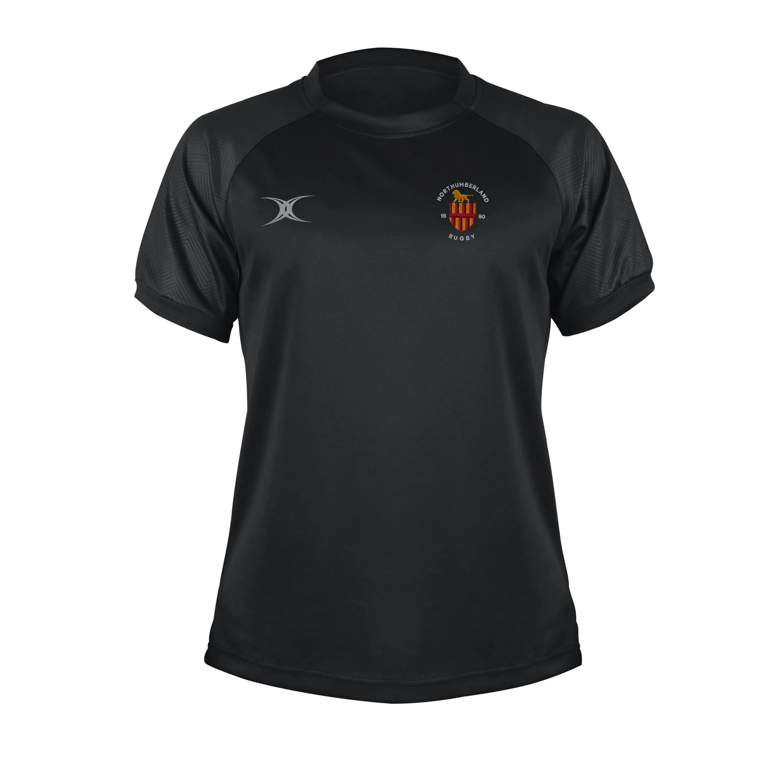 Northumberland RFU Senior's Black Evo S/S Tee Shirt