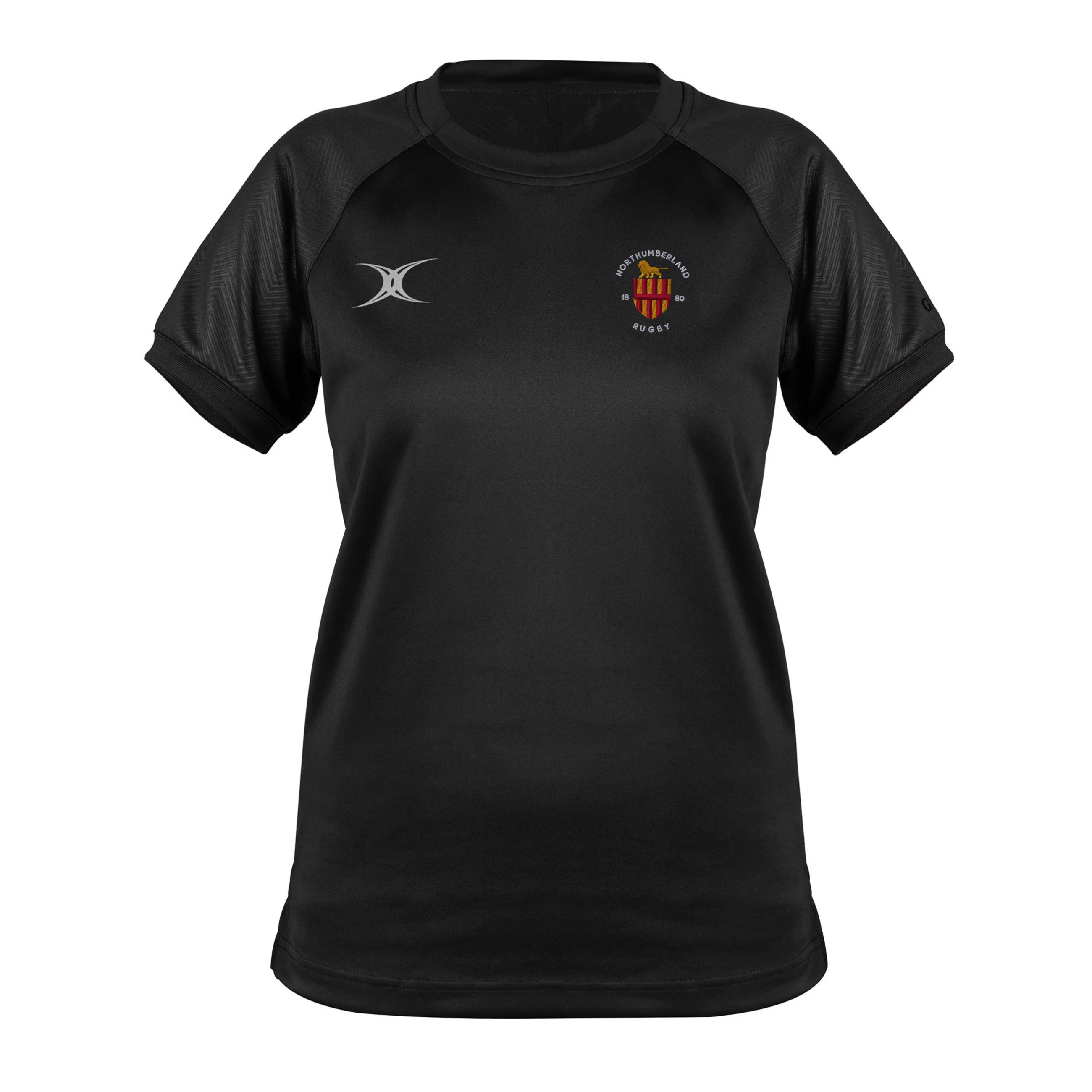 Northumberland RFU Women's Black Evo S/S Tee Shirt