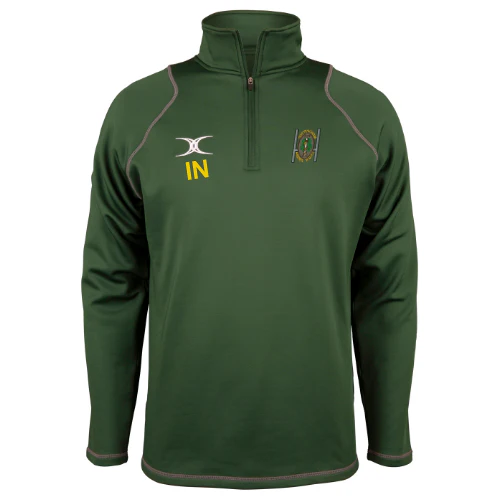 Nottingham Medics RUFC Adult's Green Quest Mens 1/4 Zip Fleece
