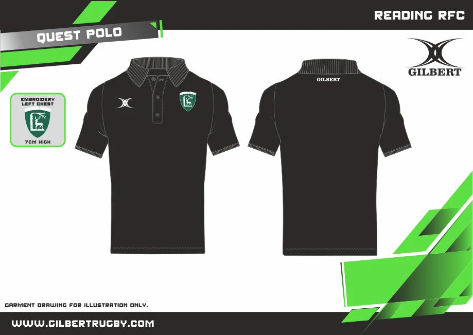Reading RFC Child's Black Quest Polo - Image 2