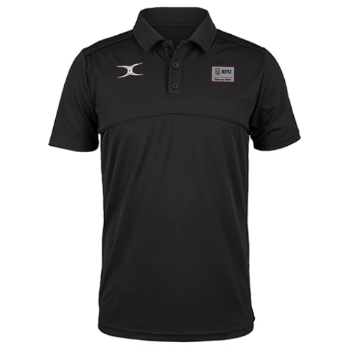 RFU Referees Union Senior's Black Photon II S/S Polo Shirt