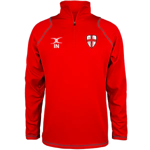 Rye Rugby Club Child's Red Quest 1/4 Zip Fleece
