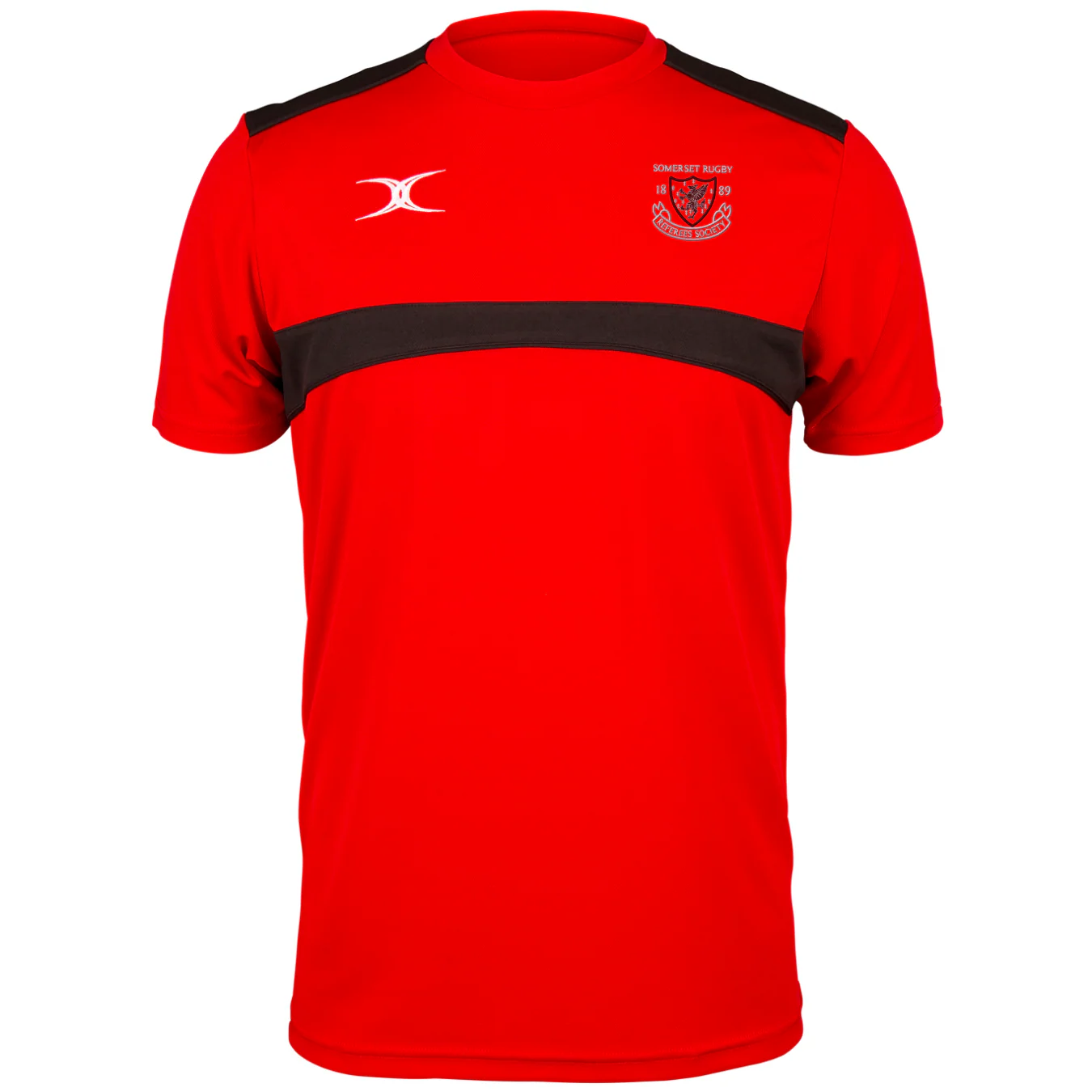 Somerset Rugby Referees Society Senior's Red / Black Photon Mens Tee