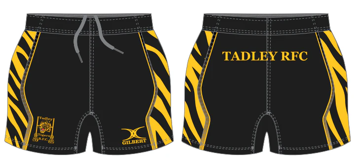 Tadley RFC Senior's Black / Yellow Elite Shorts