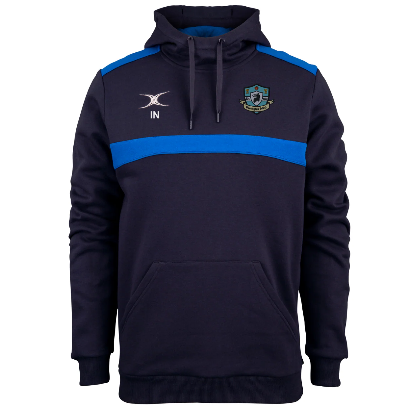 Warrington Select RFC Senior's Dark Navy / Royal Photon Mens Hoodie