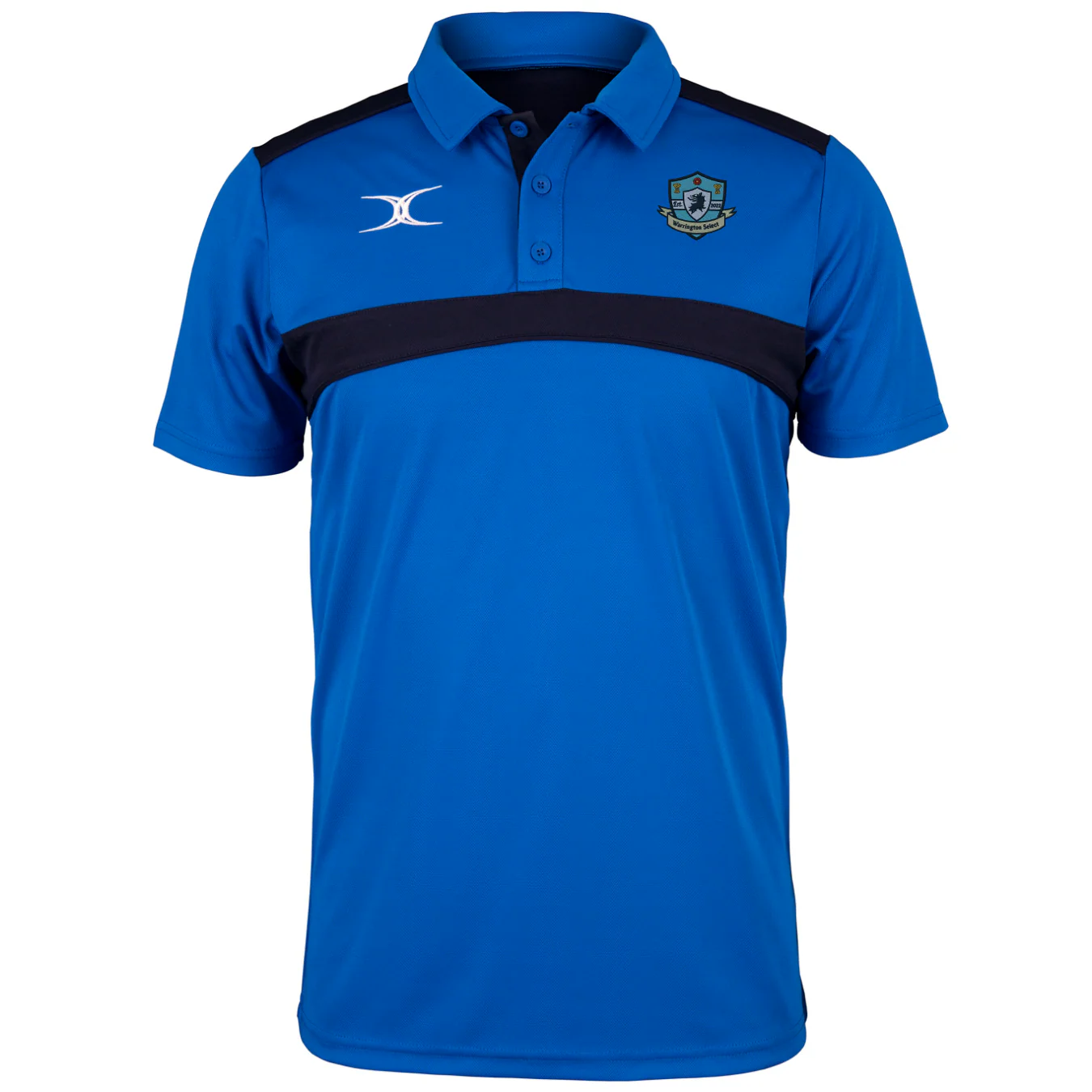 Warrington Select RFC Senior's Royal / Dark Navy Photon Mens Polo - No Initials
