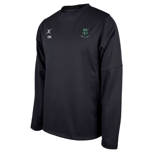 Wharfedale RUFC Adult's Black Pro Warm Up Top Initialed
