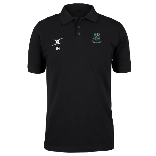 Wharfedale RUFC Child's Black Quest Polo Initialed