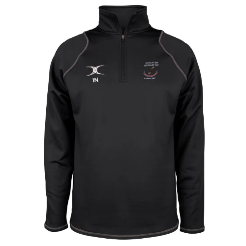 Whitley Bay Rockcliff RFC Juniors Black Quest 1/4 Zip Fleece