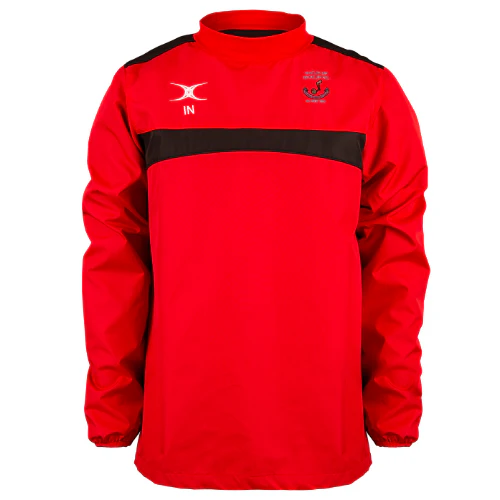 Whitley Bay Rockcliff RFC Juniors Red / Black Photon Warm Up Jacket
