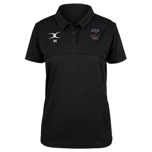 Whitley Bay Rockcliff RFC Ladies Black Photon II S/S Polo Shirt