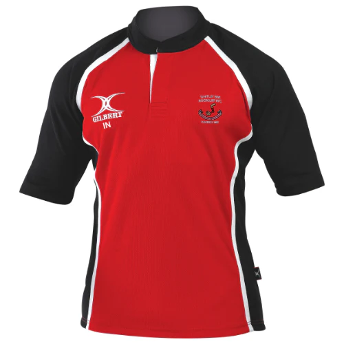 Whitley Bay Rockcliff RFC Men's Red / Black Xact II Two Tone Shirt