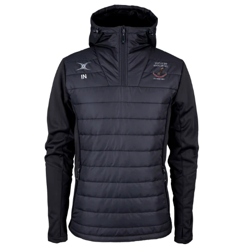 Whitley Bay Rockcliff RFC Seniors Black Pro Active Quarter Zip Jacket