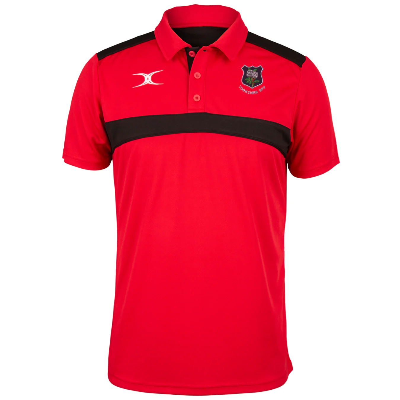 Yorkshire PDG Adult's Red / Black Photon Mens Polo